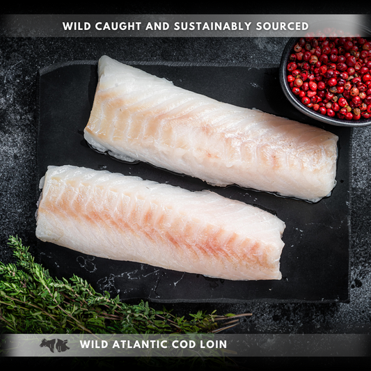 Wild Atlantic Cod Loin (5 oz Piece) $7.5/loin