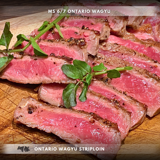 Ontario Wagyu Striploin BMS 6/7
