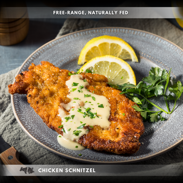 Schnitzel au poulet (poitrine de poulet panée)