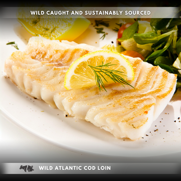 Wild Atlantic Cod Loin (5oz Piece) $8/loin