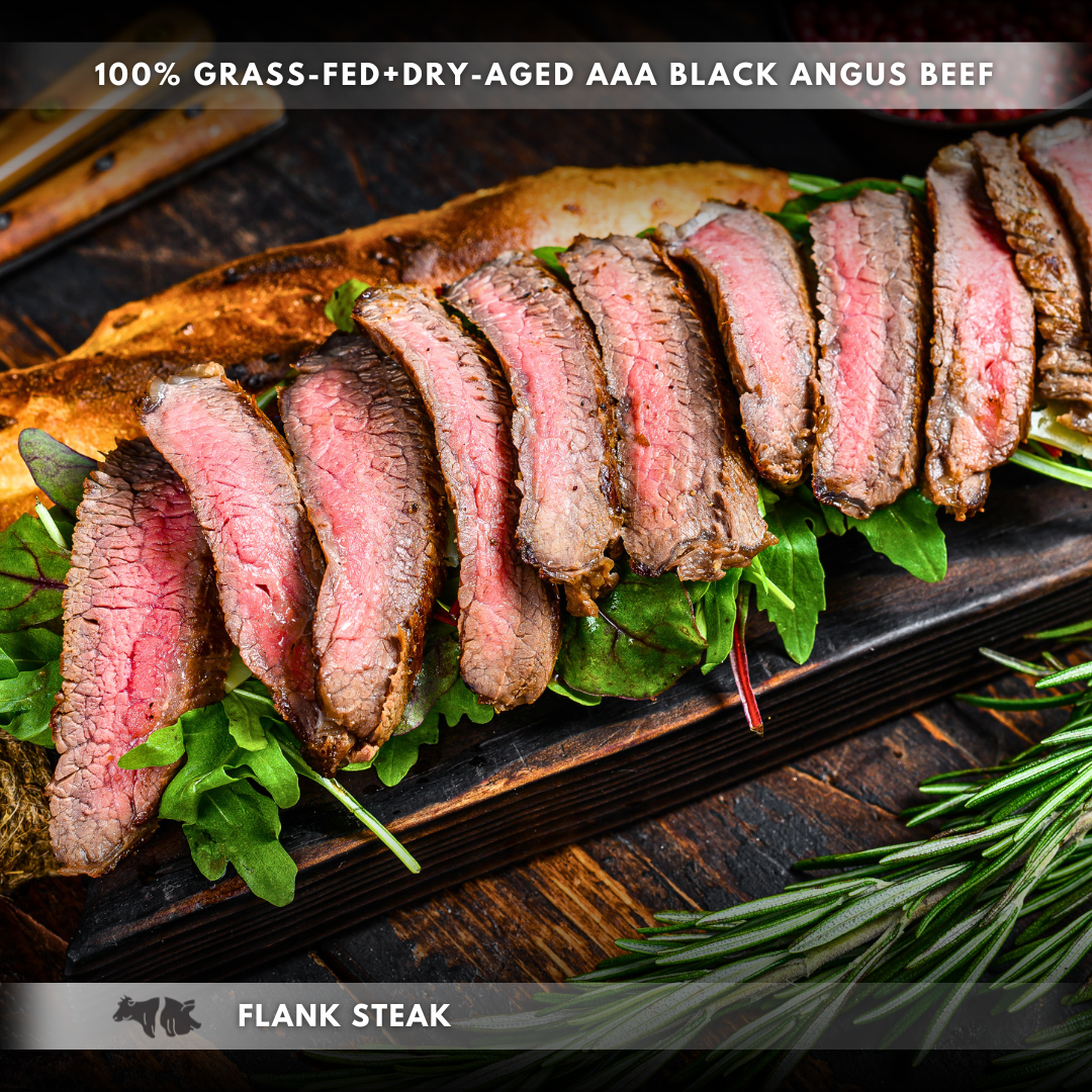 Black angus flank shop steak
