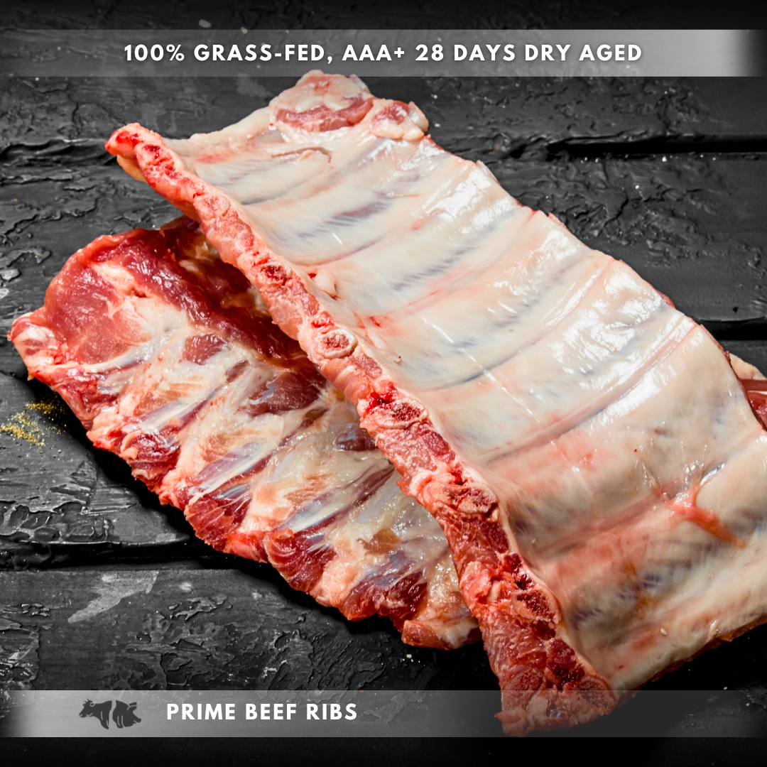 Prime Beef Ribs (Aka Back Ribs) 4.5lbs (Grass Fed)
