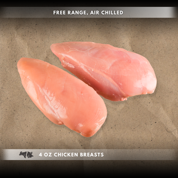 4 oz Boneless Skinless Chicken Breast (Free Range)