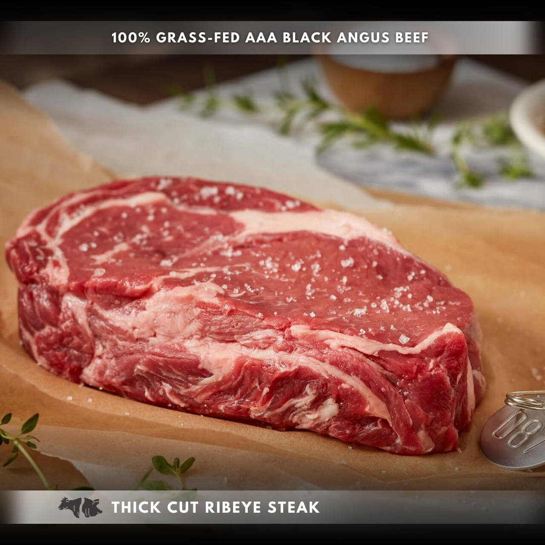 16 Oz Thick Cut Ribeye Steak Aaa Dry Aged Grass Fed