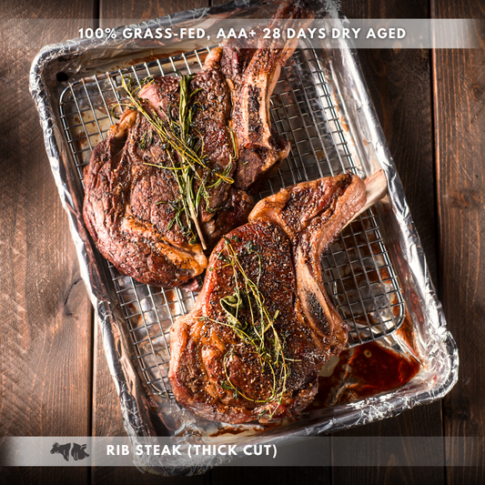 THICK CUT Rib Steak (Grass Fed)