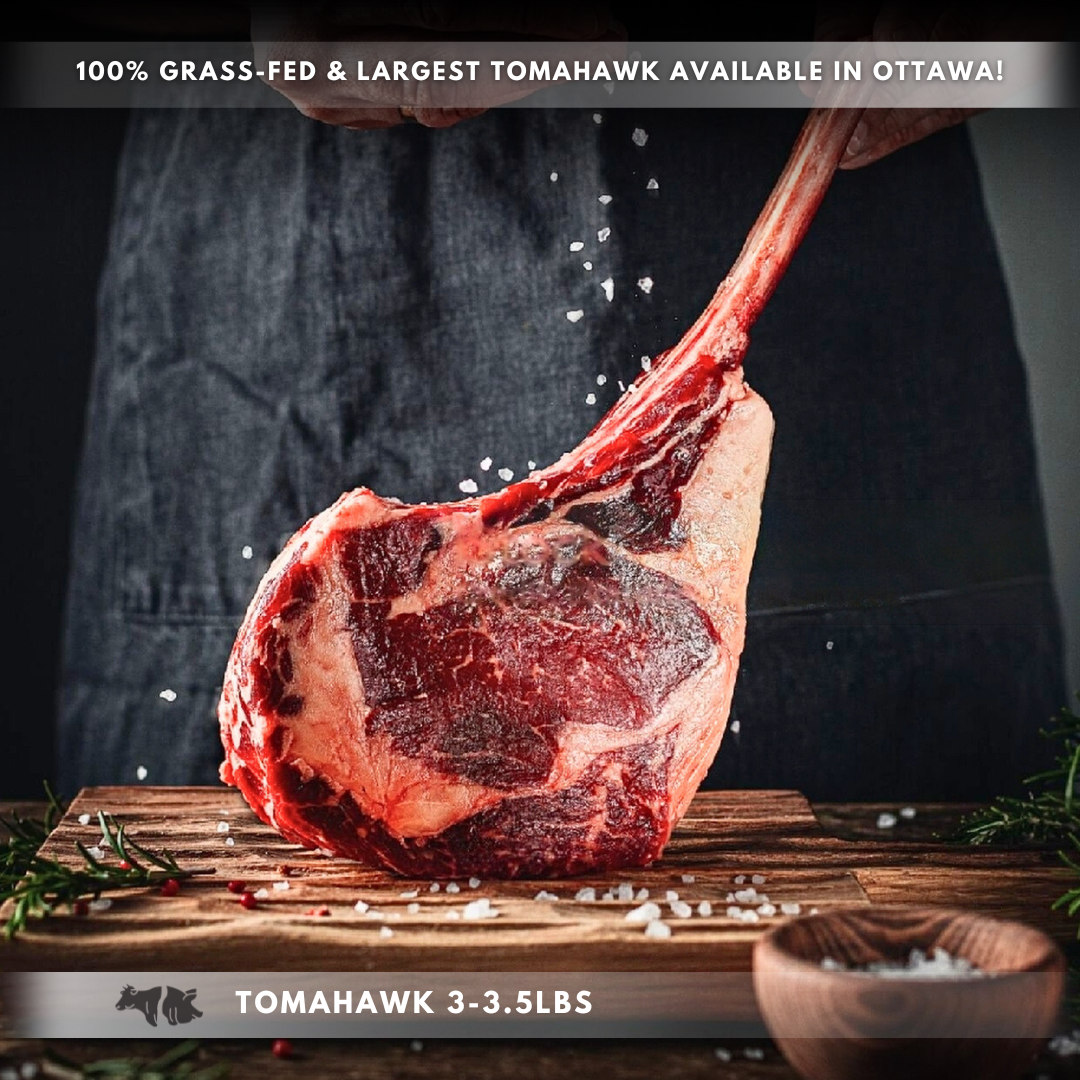 Steak Tomahawk (nourri à l'herbe)
